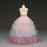 New Unicorn Dresses Girl Costume Cosplay Ball Gown Princess Tulle For Holiday Party Dance