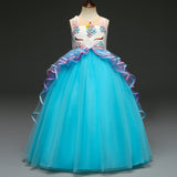 New Unicorn Dresses Girl Costume Cosplay Ball Gown Princess Tulle For Holiday Party Dance