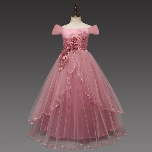 Princess Pink Children Wedding Flower Girl Dress (27204001) - eDressit