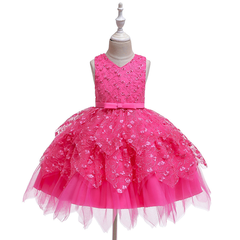Flower Girl Dresses Sleveeless Formal Birthday Bridesmaid Princess Wedding Holiday Party