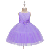 Flower Girl Dresses Formal Toddler Kids Princess For Party Wedding Birthday Holiday