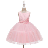 Flower Girl Dresses Formal Toddler Kids Princess For Party Wedding Birthday Holiday