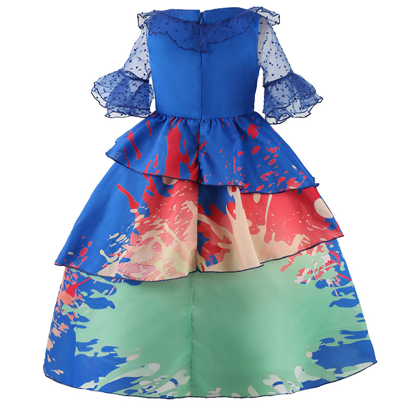 New Encanto Isabela Inspirated Cosplay Girl Costume Dresses