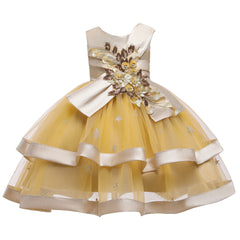 Flower Girl Dresses Kids Princess Wedding Bridesmaid Formal Floral