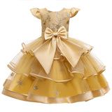 Flower Girl Dresses Ruffle Toddler Kids Knee Length Princess Wedding Formal Holiday Birthday Party
