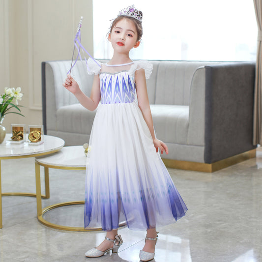 Frozen 2 Elsa Princess Girl Costume Dresses For Holiday Party 1500