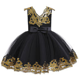 New Baby Little Toldder Kids Sequins Girl Dresses For Wedding Bridesmaid Princess Party Graduation