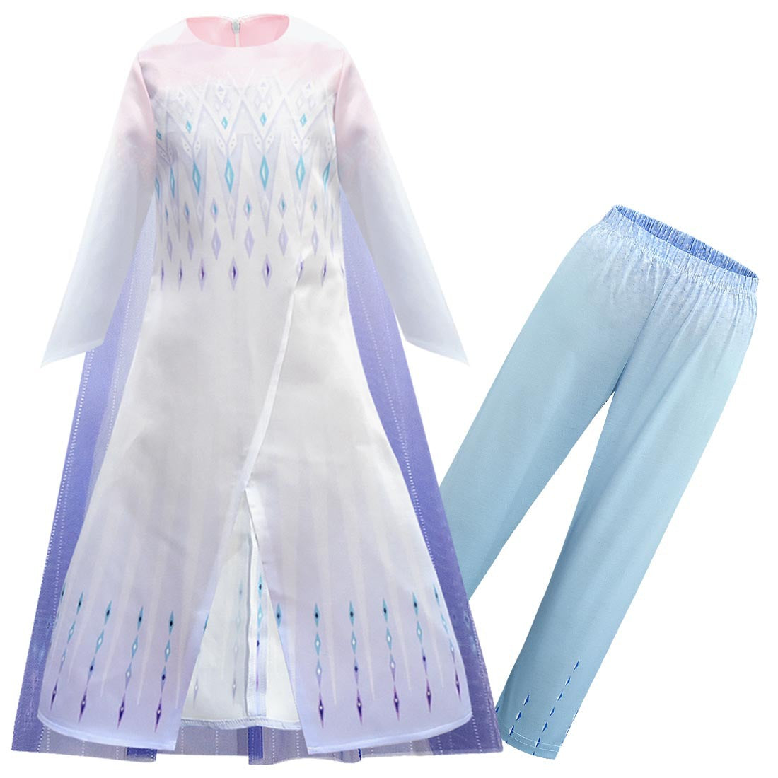 Frozen 2 Girl Elsa Dresses Princess Costume With Cape Pants Outfits