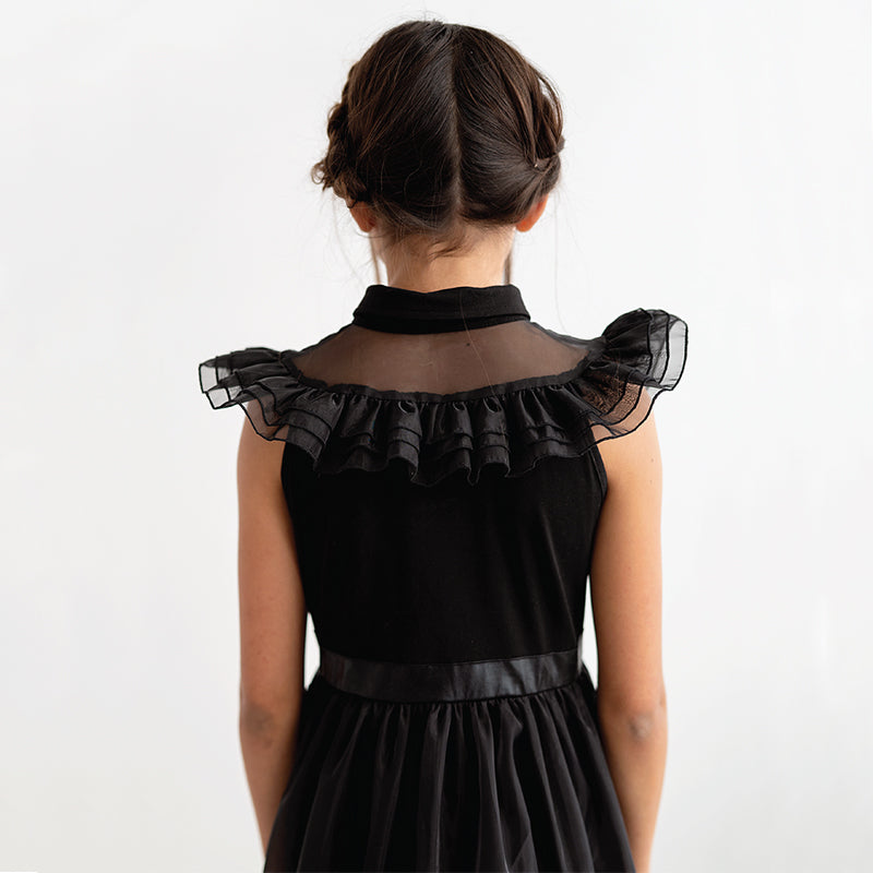 Buy Y&F Kids Solid Black Bodycon Dress from Westside