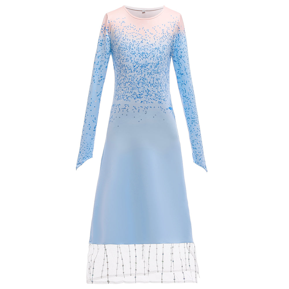 Frozen 2 Veils Carnival Dress Elsa White Like White Elsa Dress FROZ043 SD |  eBay