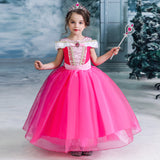 New Girl Costume Dresses Aurora Princess For Party Holiday Halloween Birthday
