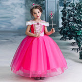 New Girl Costume Dresses Aurora Princess For Party Holiday Halloween Birthday