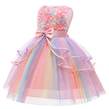 Flower Girl Dresses Sequins Princess Kids Dress For Formal Wedding Holiday Birthday Party