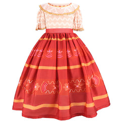 New Girl Costume Encanto Dolores Dress For Cosplay Party Holiday Birthday Fancy