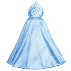 Frozen Fur Princess Wave Cloak Elsa costume Cape for Girl