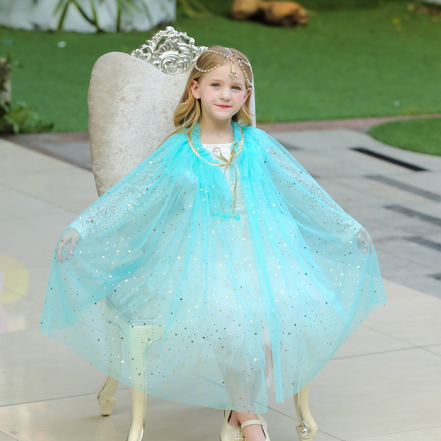 Ashley Lauren Kids 8174 Size 8,10 Royal Girls Sequin Jumpsuit Cape Pag –  Glass Slipper Formals
