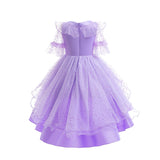 New Girl Costume Dresses Isabela Encanto Lace Up Princess Cosplay Party Holiday Birthday Fancy