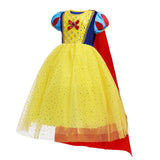 New Girl Costume Dresses Snow White Lace Up Princess Cosplay Party Holiday Birthday Fancy