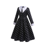 Wednesday Addams Kids Girl Cosplay Costume Outfit Dresses