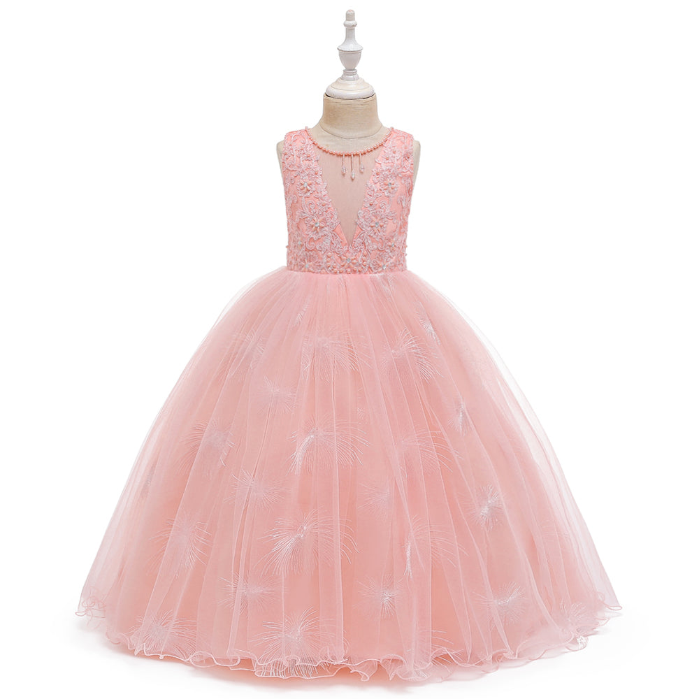 Girl Dresses Wedding Formal Ball Gown Birthday Holiday Party Bridesmaid Prom