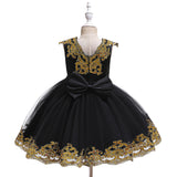 New Baby Little Toldder Kids Sequins Girl Dresses For Wedding Bridesmaid Princess Party Graduation