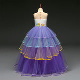 New Unicorn Dresses Girl Costume Cosplay Ball Gown Princess Tulle For Holiday Party Dance