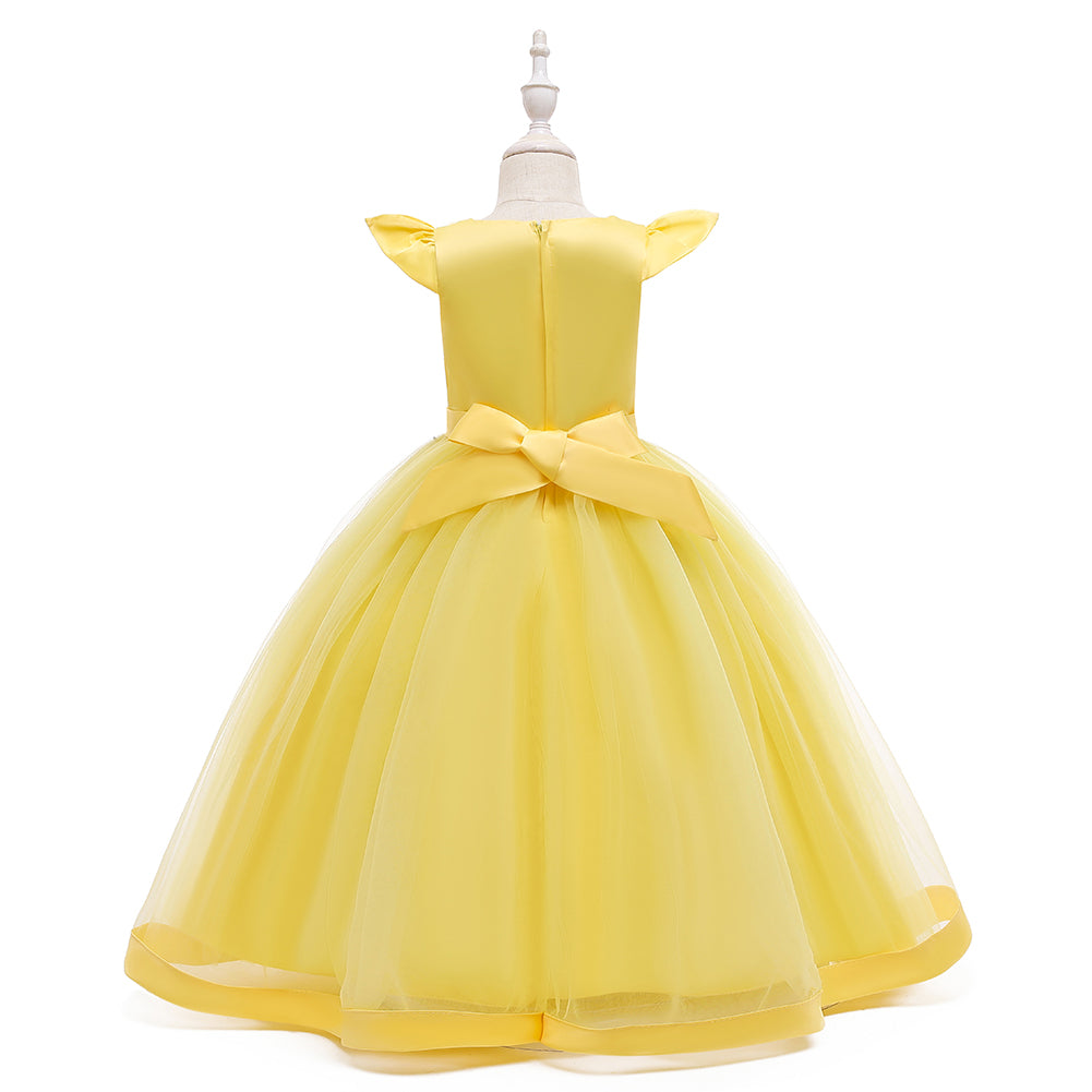 Buy NOYYAL Girls Yellow Maxi Gown Dress for Kids 11-12 Years Online at Best  Prices in India - JioMart.