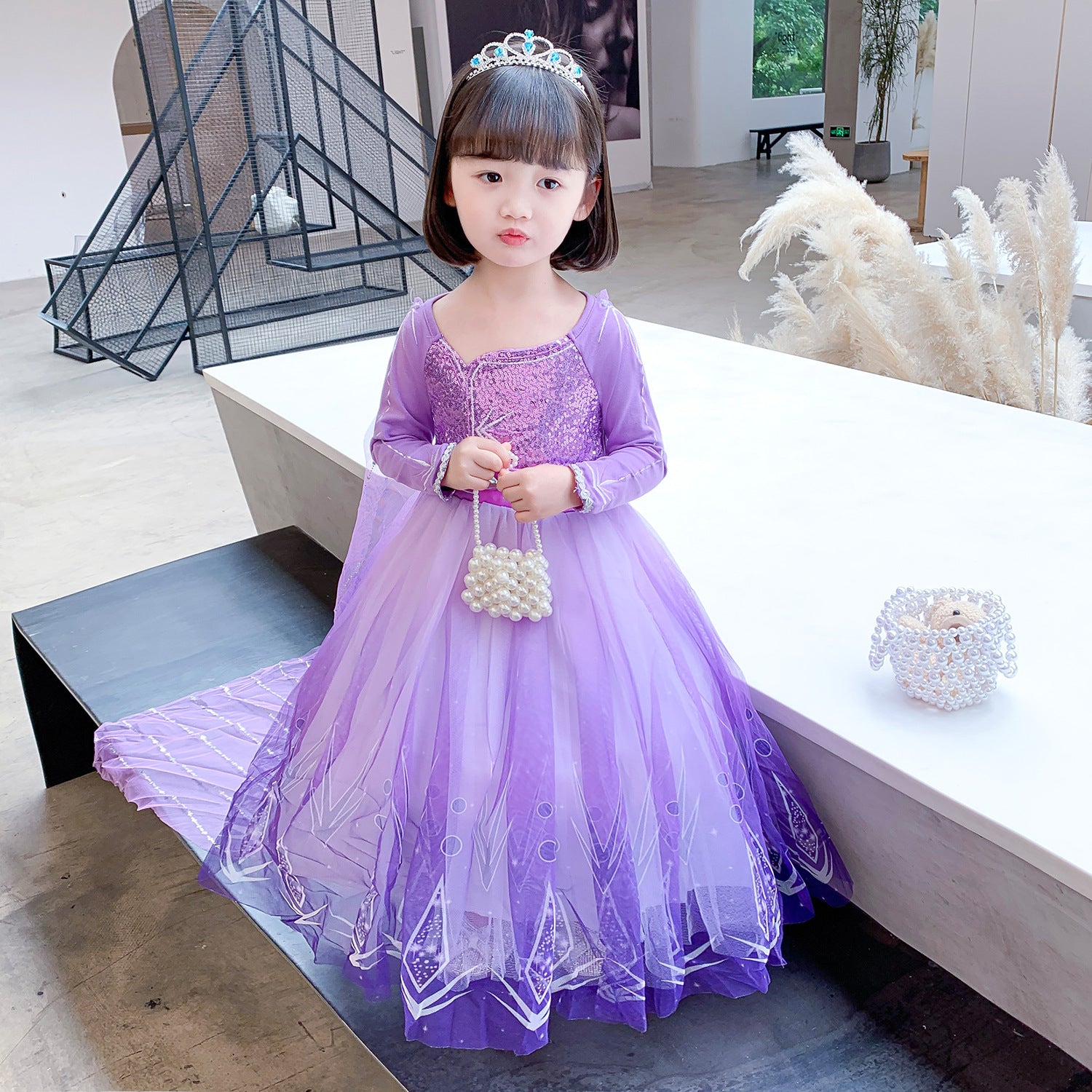 Frozen Princess Dress Elsa Dress With Long Cape Frozen Princess Elsa Dress With Cape Dress Birthday Frozen Princess Dress Elsa Dress With Long Cape Frozen Princess Elsa Dress With Cape Dress Birthday