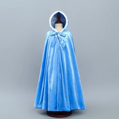 Frozen Princess Cloak Elsa costume Cape for Girl