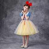 New Girl Costume Dresses Snow White Lace Up Princess Cosplay Party Holiday Birthday Wedding Fancy