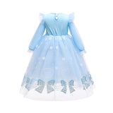 Frozen Princess Elsa Dress Birthday Girl Costume Dresses For Cosplay Party Holiday