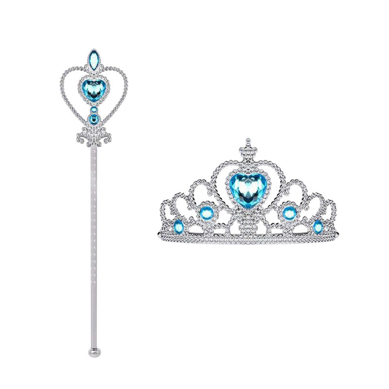 Frozen 2 Princess Dress up Elsa Tiara Crown Wand 2-Pieces Set