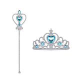 Frozen 2 Princess Dress up Elsa Tiara Crown Wand 2-Pieces Set