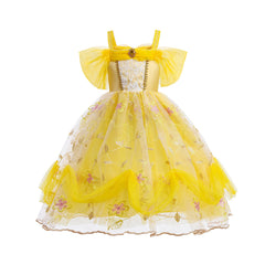 New Girl Costume Dresses Aurora Lace Up Princess Cosplay Party Holiday Birthday Fancy