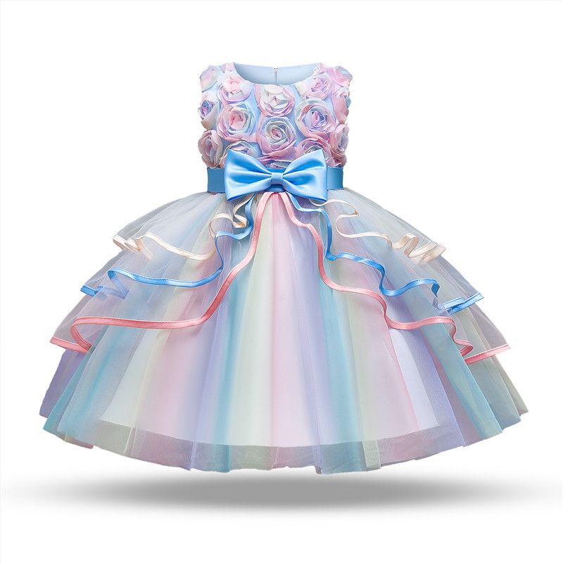 Flower Girl Dresses Princess Kids Formal Wedding Birthday Holiday  Pageant Party