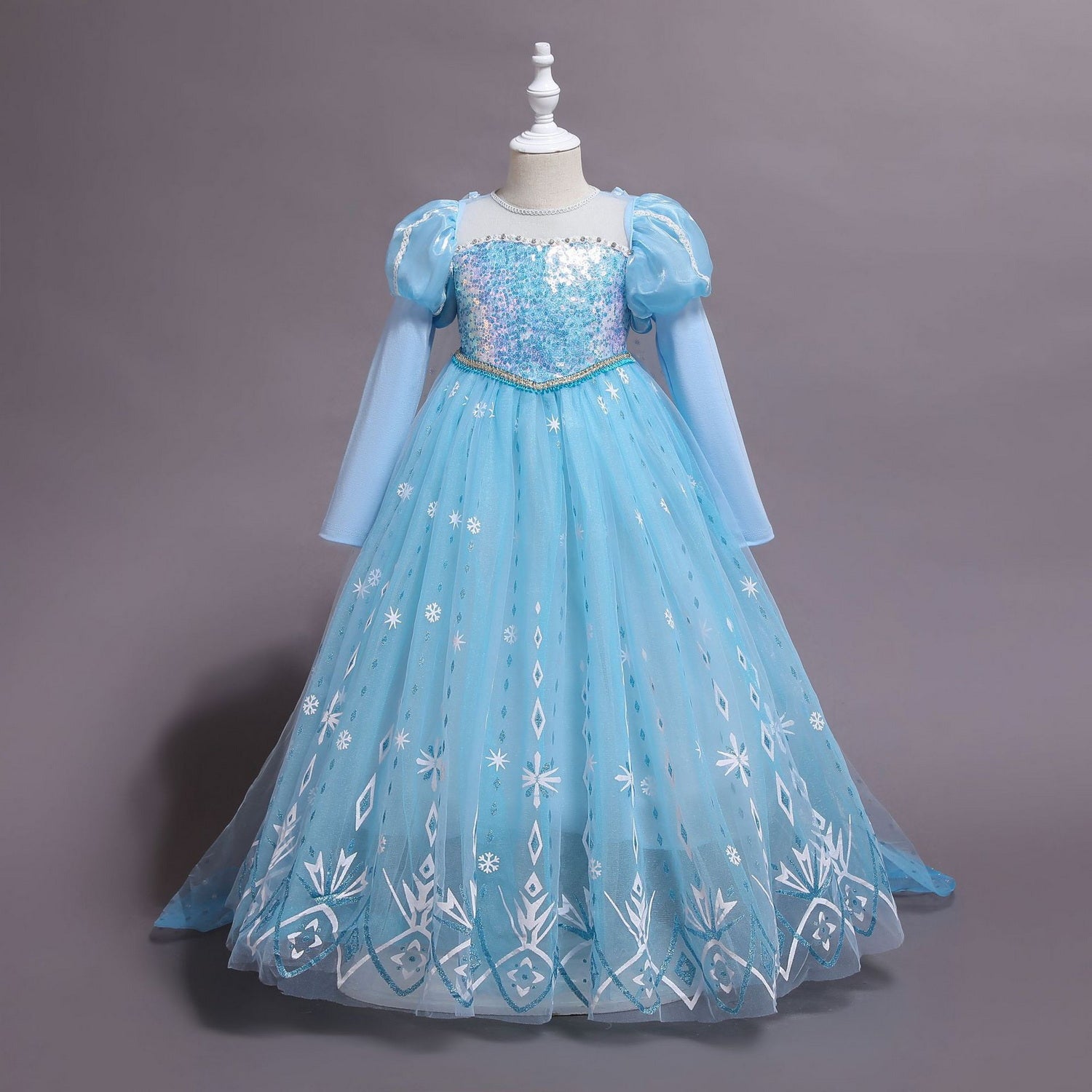Frozen elsa winter gown with accessories online with accessories –  fancydresswale.com
