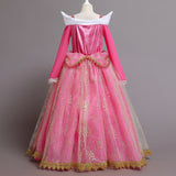 New Aurora Princess Girl Costume Dresses Cosplay Lace For Party Holiday