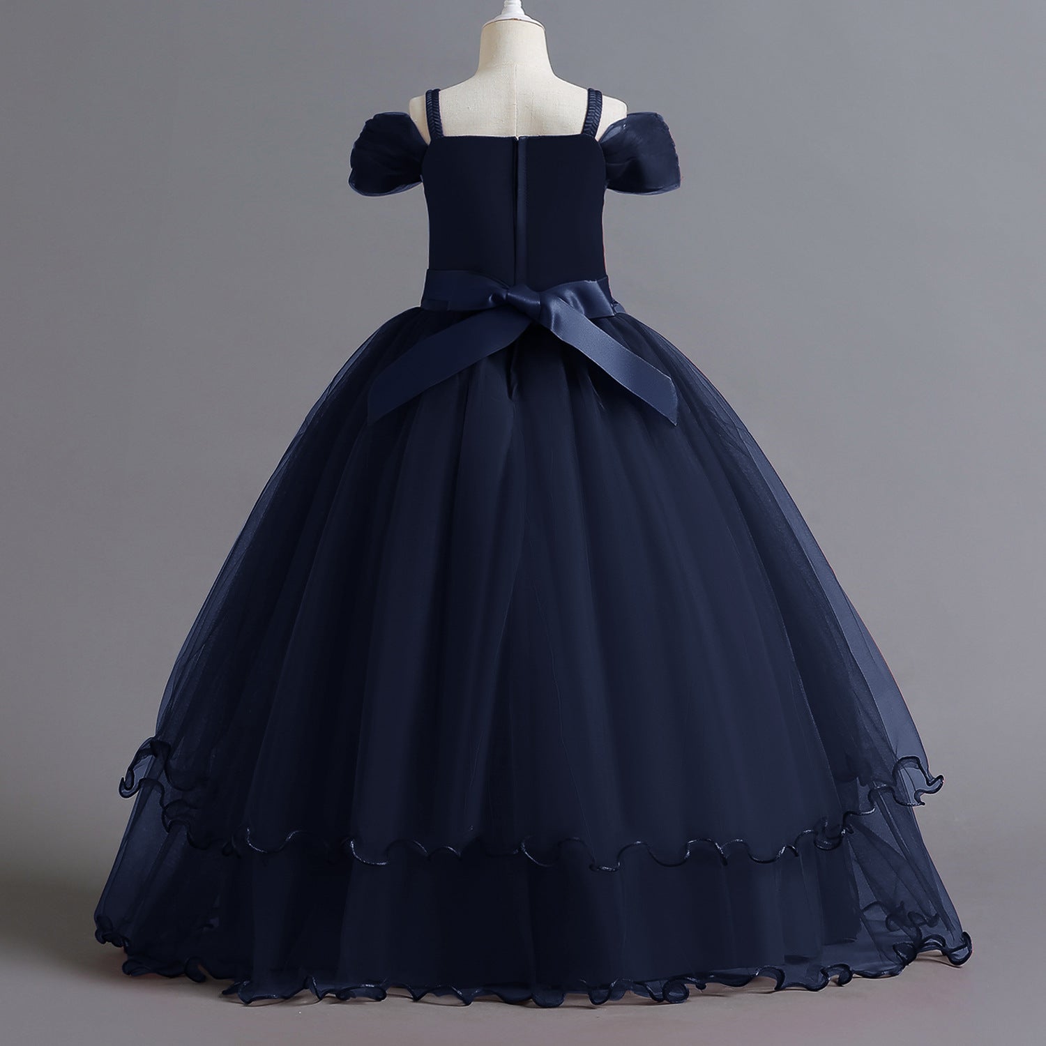 Wednesday Addams Inspired Cosplay Wedding Costume Dresses for Girls - Blue 12 Wednesday Addams Inspired Cosplay Wedding Costume Dresses for Girls - Blue 12