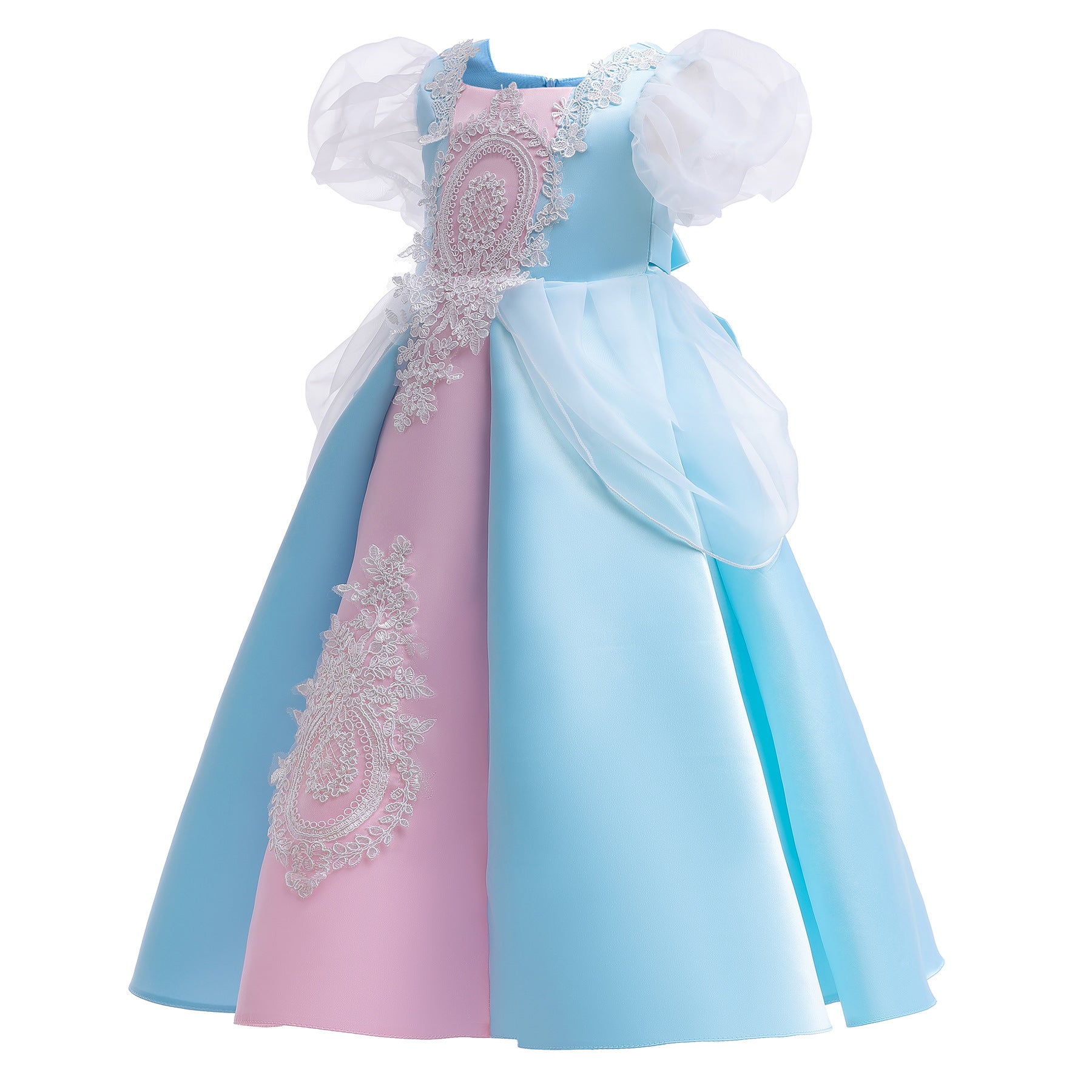 Frozen 2 Inspired toddler Kids Princess Wedding Lace Costume Elsa Dress for Girls
