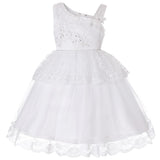 Flower Girl Dresses Lace Cute Princess Kids Formal Wedding Birthday Holiday Party