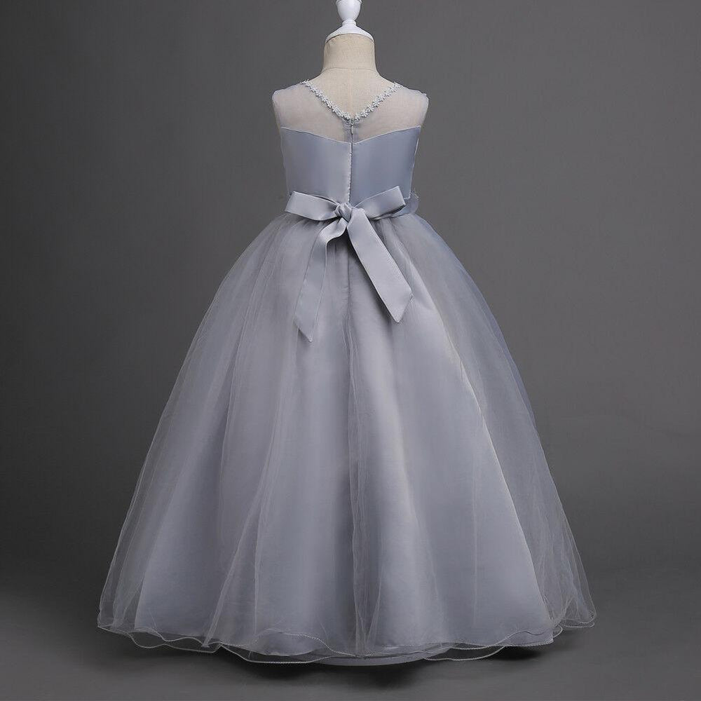 Flower Girl Dresses Princess Formal Graduation Bridesmaid Wedding Ball Gown